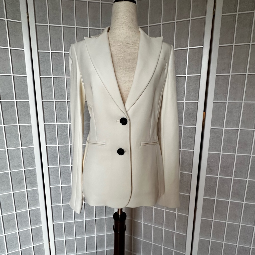 Donna Karan Cream Blazer, Size 0